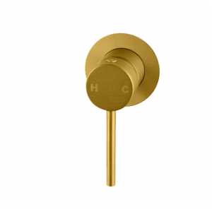 Lucid Brushed Gold Wall Mixer